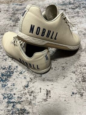 NOBULL Men’s Cream Knit Training Shoes Size 13.5 men’s